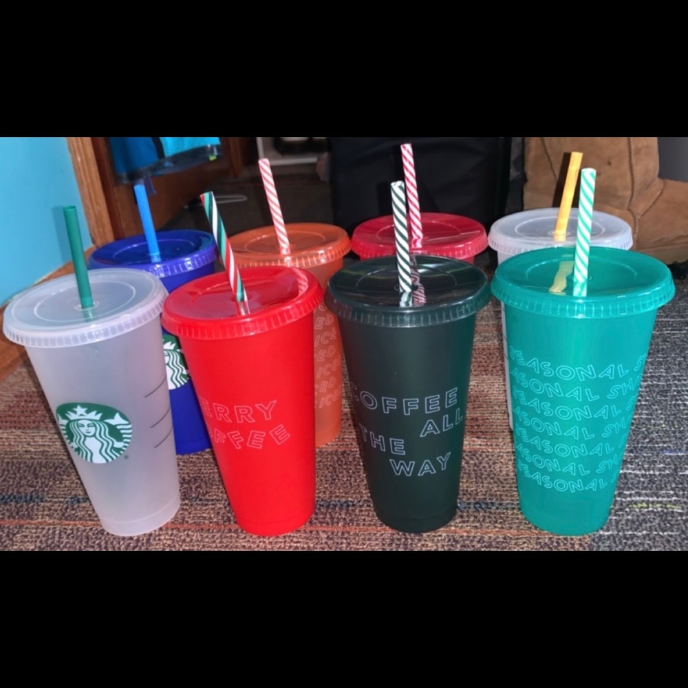 8 starbucks reusable cups